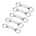 Miniatyrbilde 2 av 5: Rustfritt Stål Roterende Svivelring Fiskekrok Kobling - 5 stk/lot (3.5#)