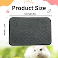 Miniatyrbilde 2 av 5: 2 Pakker Fleece Marsvinsbur Liner Vaskbar, Vanntett & Anti-skli Marsvin Fleece Bur Linere Superabsorberende Gjenbrukbart Marsvinseng Tisse Matte
