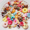 Miniatyrbillede 4 af 5: 30 stk/ Sæt Mini Kage is vedhæng DIY dekoration Charms Nec Multicolor