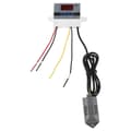 Digital Luftfuktighetskontroller 220V Hygrometer Luftfuktighetskontrollbrytare 0~99%RH hygrostat med Luftfuktighetssensor