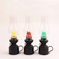 Miniatyrbillede 2 af 5: Cassifa natlampe børneværelse sovelampe retro stearinlys atmosfære lampe sengebordsdekoration ornamenter lys