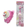 Barnklocka Blinkande Ljus Digitala Klockor Snurrande Topp Flip Cover Armbandsur Presenter