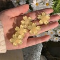 Miniatyrbild 1 av 5: 1 st/5 st Cherry Blossom hårspänne för flickor Halkfritt Sweet Princess hårnålar för barn tonåringar Hårstylingverktyg Yellow Tree 5pcs