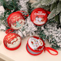 Miniatyrbild 4 av 5: 4PCS Christmas Portable Money Coin Holder with Keychain Tree Ornament for Children Kids Random Pattern