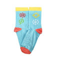 Miniatyrbillede 2 af 5: Winter Blossom børnestrømper (3-7 år) - Denim eller lyseblå Multicolor Small (Age 3-5) / Denim