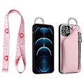 Miniatyrbillede 5 af 5: Læder Wallet Telefon Cover til iPhone 12/12 Pro Max/iPhone 11