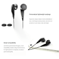 Pikkukuva 4 / 5: Aidot Sennheiser MX375 Stereo -nappikuulokkeet syvällä bassolla, 3,5 mm kuulokemikrofoni, urheilukuulokkeet, HD-resoluutio, HIFI-kohinanvaimennus Black 2pcs