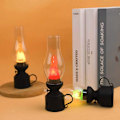 Miniatyrbillede 4 af 5: Cassifa natlampe børneværelse sovelampe retro stearinlys atmosfære lampe sengebordsdekoration ornamenter lys