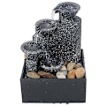 Miniatyrbild 1 av 4: Inomhus Vattenfallfontän, Meditation Vattenfontän Liten Vattenfallfontän Skrivbordsdekorationer Inomhus Bordfontän Med LED-lampor Och Stenar