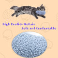 Miniatyrbild 4 av 5: Kuddar för Innekatter Fluffig Katt Lugnande Kudde Söta Kaninkuddar för Husdjurssömn (Blå)