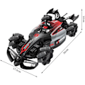 Pikkukuva 5 / 5: Nopea simulaatio kilpa-auto 4WD kauko-ohjattava stunt-auto maastoauto, nopea 25+ km/h valolla ja suihkutoiminnolla, harrastelelut lapsille pojille (sininen)