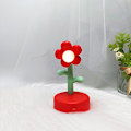 Miniatyrbilde 5 av 5: Rød Blomst Bordlampe - Søt bærbar nattlampe for kontor eller sovesal dekorasjon