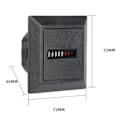Miniatyrbillede 5 af 5: HM-1 AC220/110/24V 50HZ Timetæller, Digital Display Timetæller Digital Display Omdrejningstæller Timer Værktøj Til Entreprenørmaskiner Hy