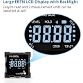 Miniatyrbild 3 av 5: 360 LCD Digital Inclinometer - Magnetisk Digital Inclinometer, Elektronisk Inclinometer, Automatisk Avstängning, Med Magnetisk Bakgrundsbelysning