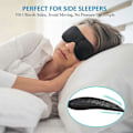 Miniatyrbild 4 av 5: Sovmask för sidosovare, 100% mörkläggning 3D, 3-pack