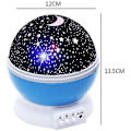 Miniatyrbilde 4 av 4: Toysstar Sky Projektor Nattlampe, Stjernehimmel Belysning Nattlys, Roterende Projeksjonslamper for Soverom (Blå)