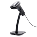 Miniatyrbillede 1 af 4: USB Stregkodescanner 1D 2D QR Håndholdt Kablet Stregkodescanner med Stand