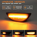 Miniatyrbillede 3 af 5: 2 stk. LED Dynamisk Blinklys Position Sidemarkeringslys Parkeringsindikator Til Opel Mokka X Chevrolet Trax Buick Encore Dynamic Black