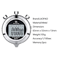 Miniatyrbillede 2 af 5: Metal stopur Ur daglig digital timer