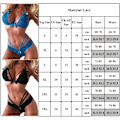 Pikkukuva 3 / 3: Naisten rintaliivit Sexy Alusvaatteet Alusvaatteet G-String String String Yöasut Red 2XL