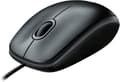 B100 Trådbunden USB-mus, 3 knappar, optisk spårning, Ambidextrous PC / Mac / Laptop - Svart