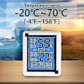 Miniatyrbillede 2 af 5: Indendørs/Udendørs Termometre, Termometer og Hygrometer med Baggrundsbelyst LCD-Display og Trendvisning, Min/Max Registrering, C/F Skift