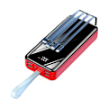 Miniatyrbillede 1 af 4: Bærbar Oplader Power Bank 30000mAh Universal Kompakt Hurtig Opladning Ekstern Batteripakke med LED Lys - Ideel til Udendørs Camping
