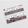 Miniatyrbild 5 av 5: Metall Hemi 5.7 Liter Logo Badge Emblem Bakre Bagagelucka Dekal Bilstickers För Dodge Charger Dart Durango Caliber Journey Tillbehör M-01