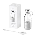 Miniatyrbillede 1 af 4: Blender Elektrisk Mini Bærbar USB Opladning Hvid Smart Beskyttelse Individuel Fødevaregodkendt PP 300ml Kop