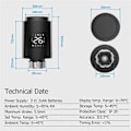 Miniatyrbillede 5 af 5: Tuya ZigBee Smart Radiatoraktuator TRV Programmerbar Termostatisk Radiatorventil App Fjernbetjent Tempera