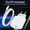 Miniatyrbillede 3 af 4: Hurtigoplader til iPhone - MFi-certificeret - 20W PD-oplader til iPhone med 1,8 m USB-C til Lightning-kabel, Type-C-oplader til iPhone 14/14 Plus