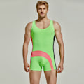 Pikkukuva 1 / 3: Utomhus sport fritid för män Sexig Elastisk Färgmatchning Snabbtorkande Baddräkt XL Green