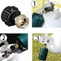 Miniatyrbild 4 av 5: Propan Påfyllningsadapter LP Gas 1 Lb Cylinder Tank Koppling Flaskor Värmare Camping