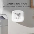 Miniatyrbillede 5 af 5: Temperatur- og fugtighedssensor med LCD-display, stemmestyring, indendørs hygrometer termometre til stue soveværelse