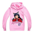 Miniatyrbild 2 av 3: Ny Pojkar Flickor Casual Långärmad Hoodie Aphmau Barn Huvtröja Tröjor Toppar Gåva 7-8Years Pink