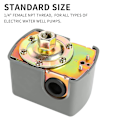 Miniatyrbild 5 av 5: Tryckströmbrytare för pump, 40-60Psi Vattentrycksbrytare Justerbar Differential, 1/4 tums invändig NP
