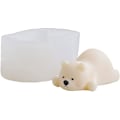Miniatyrbillede 1 af 5: 3D Isbjørn Form Mini Størrelse Sød Bjørn Silikone Lying Bear
