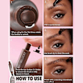 Miniatyrbild 2 av 4: Brow-Fection Vinklad Borste & Dip Eyebrow Brow Hair Strokes Pen