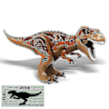 Miniatyrbillede 4 af 5: 1 stk Jurassic Stor Dinosaur Byggeklodser T-rex Quetzalcoatlus Spinosaurus Actionfigurer Legetøj til Børn Pterosaur C