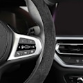 Miniatyrbild 3 av 5: Svart Bilratt Skydd Alcantara Universal Kohud Mocka Ratt Skydd Lämpligt För 99% Biltillbehör Interiör Red O Typle