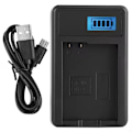 Miniatyrbillede 1 af 2: EN-EL14 Batterilader til Nikon D5100/D3100/D3200/D3300/Coolpix med LCD