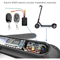 Miniatyrbild 5 av 5: 115dB Alarm för Xiaomi Mi 4 Mi 3 Pro 2 Pro 1S M365 Stöldskydd Elektrisk Scooter Stöldskyddssystem Scooter Tillbehör Modifiering