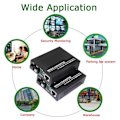 Miniatyrbilde 4 av 5: Fiber Ethernet Media Converter, Single-Mode 10/100Base-TX til 100Base-FX, RJ45 til SC, Fiber Transceiver Opptil 25KM (1 Par)