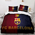 Miniatyrbild 2 av 5: v2486 Sängkläder FC Barcelona Fotbollsklubb Logotyp Färgstark Påslakanset Hemtextil Sängkläder IU2486 240x260cm 94x102in