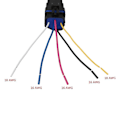 Pikkukuva 5 / 5: Vedenpitävä Integroitu Autorele DC/12V 40A Autorele & Kanta 5-nastainen