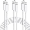 iPhone Snabbladdningskabel 3-pack 2M USB C till Lightning [MFi-certifierad] Ny iPhone-kabel Kompatibel med iPhone 14 13 12 11 Pro Max X XS XR, iPad P