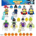 Miniatyrbillede 1 af 5: 8 stk. Dragon Ball Figurer Byggeklodser Sæt, Minifigurer Karakterer Samle Legetøj Børnegaver Hjem Dekoration