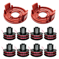 Miniatyrbilde 1 av 5: For AL-KO GTE 350 / GTE 450 / GTE 550 Kantklipper 8 Spoler med 2 Spolehetter, 112966 8 Spool + 2 Spool Cap