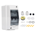 Miniatyrbillede 1 af 8: IP65 Vandtæt 2P DC Mini Afbryder med Afbryderkontakt til Solcelle PV System AC90‑400V DC12‑400V 10A