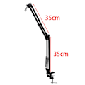 Miniatyrbild 3 av 4: Mikrofonstativ 75cm Högt Bordsmikrofon Hängande Stativ för Blue Yeti Pro USB-mikrofon